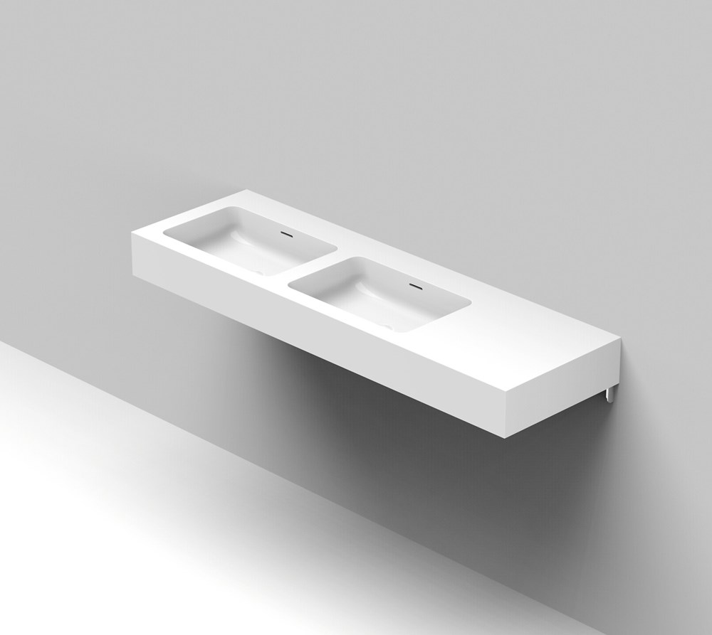 Balteco Standard made to measure washbasin countertop 120-160X50X15 cm ...
