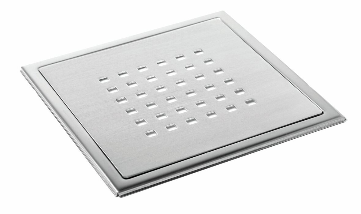 Lattiakaivonkansi Stockholm RST AISI 430 harjattu 197x197x4 mm