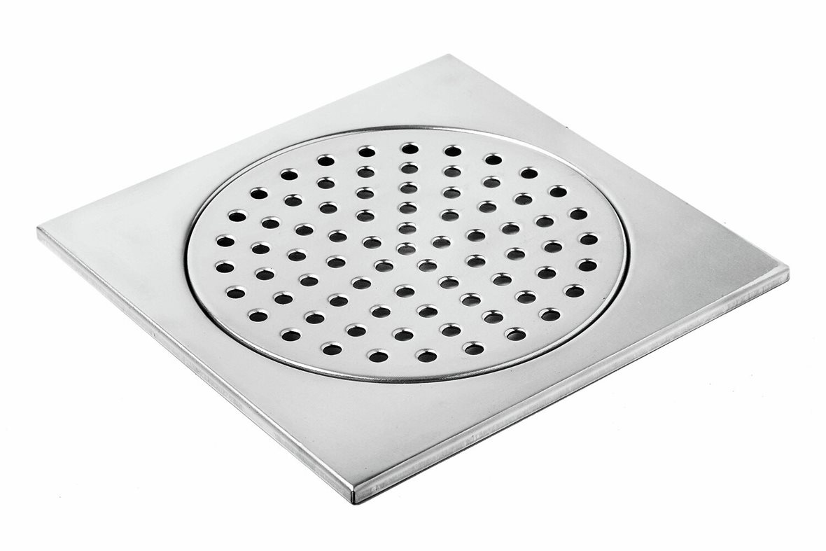 Lattiakaivonkansi kiiltävä RST AISI 430 200x200x4 mm reiätön mosaiikille