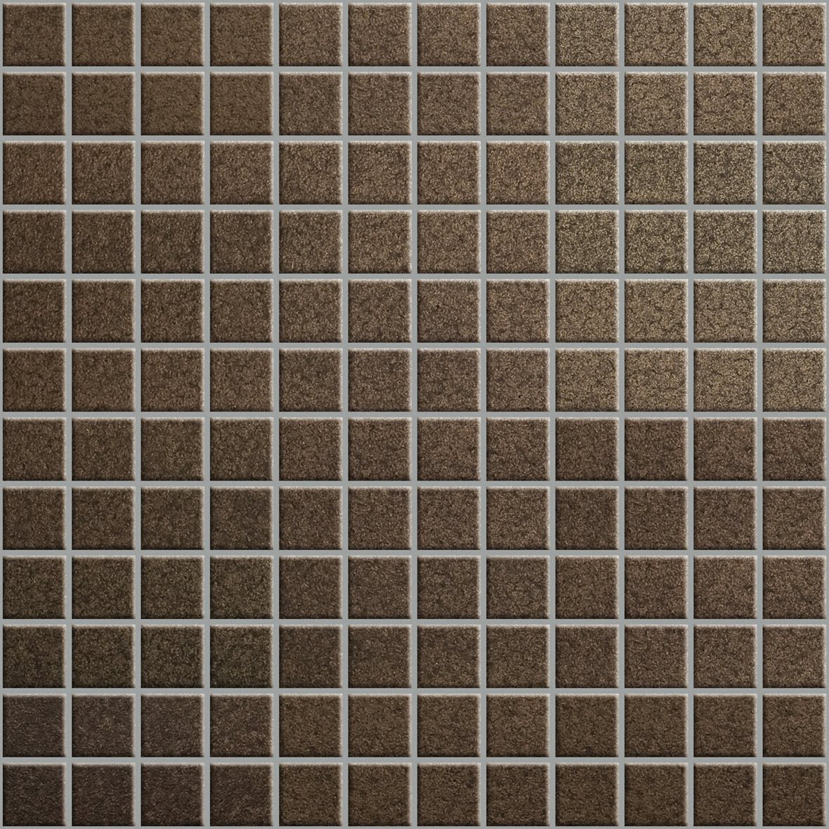 LPC Metallica lasitettu klinkkeri mosaiikki seinälaatta lattialaatta ulkolaatta 2,5X2,5 7007 Cuprite tasapintainen kiiltävä metalli metalli