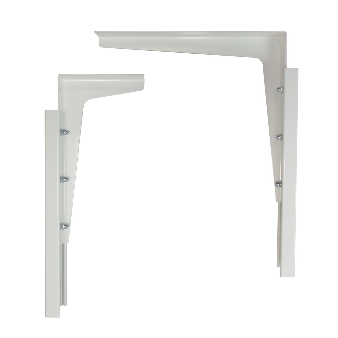 Liikkuva+ korkeussäädettävät kannakkeet pesualtaalle valkoinen 2 kpl