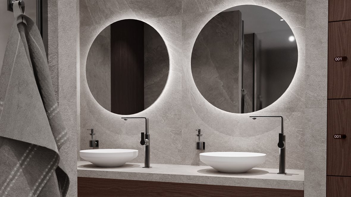 WC, GROHE Allure, GROHE Allure XL pesuallashana hard graphite sisältää push-open pohjaventtiilin, GROHE SPA Airio, GROHE SPA Airio malja-allas 45X45X12 cm kiiltävä valkoinen PureGuard posliini kiiltävä valkoinen