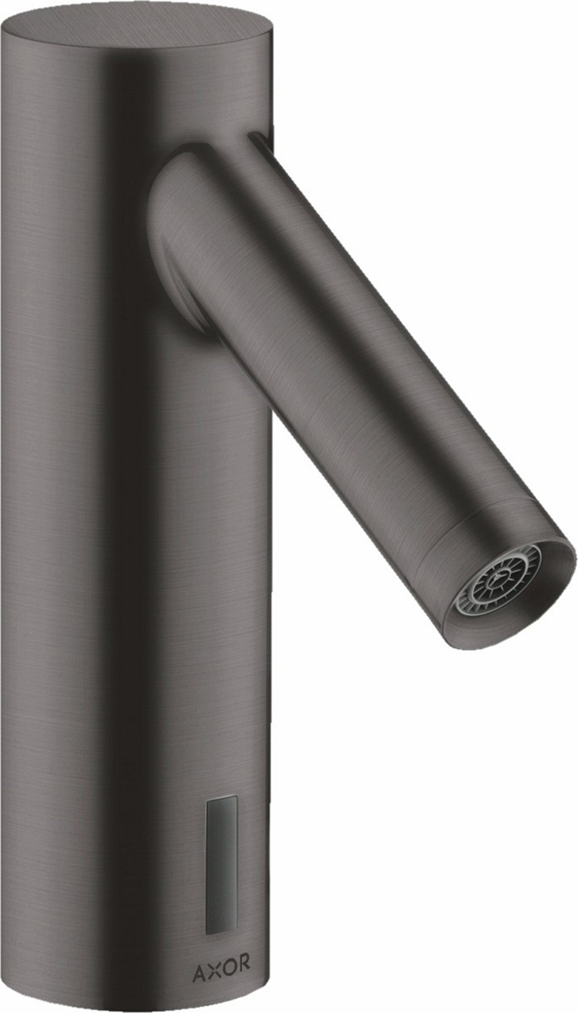 AXOR Starck 90 kosketusvapaa pesuallashana pistotulppamuuntajalla harjattu musta kromi esiasetettu lämpötila