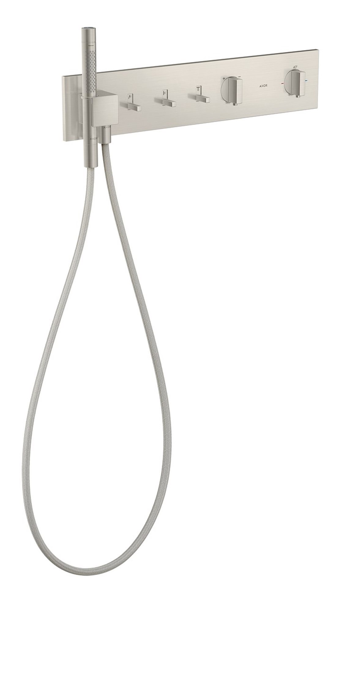 AXOR ShowerComposition 470/110 pintaosa termostaattihanalle ruostumaton teräs 3 toimintoa