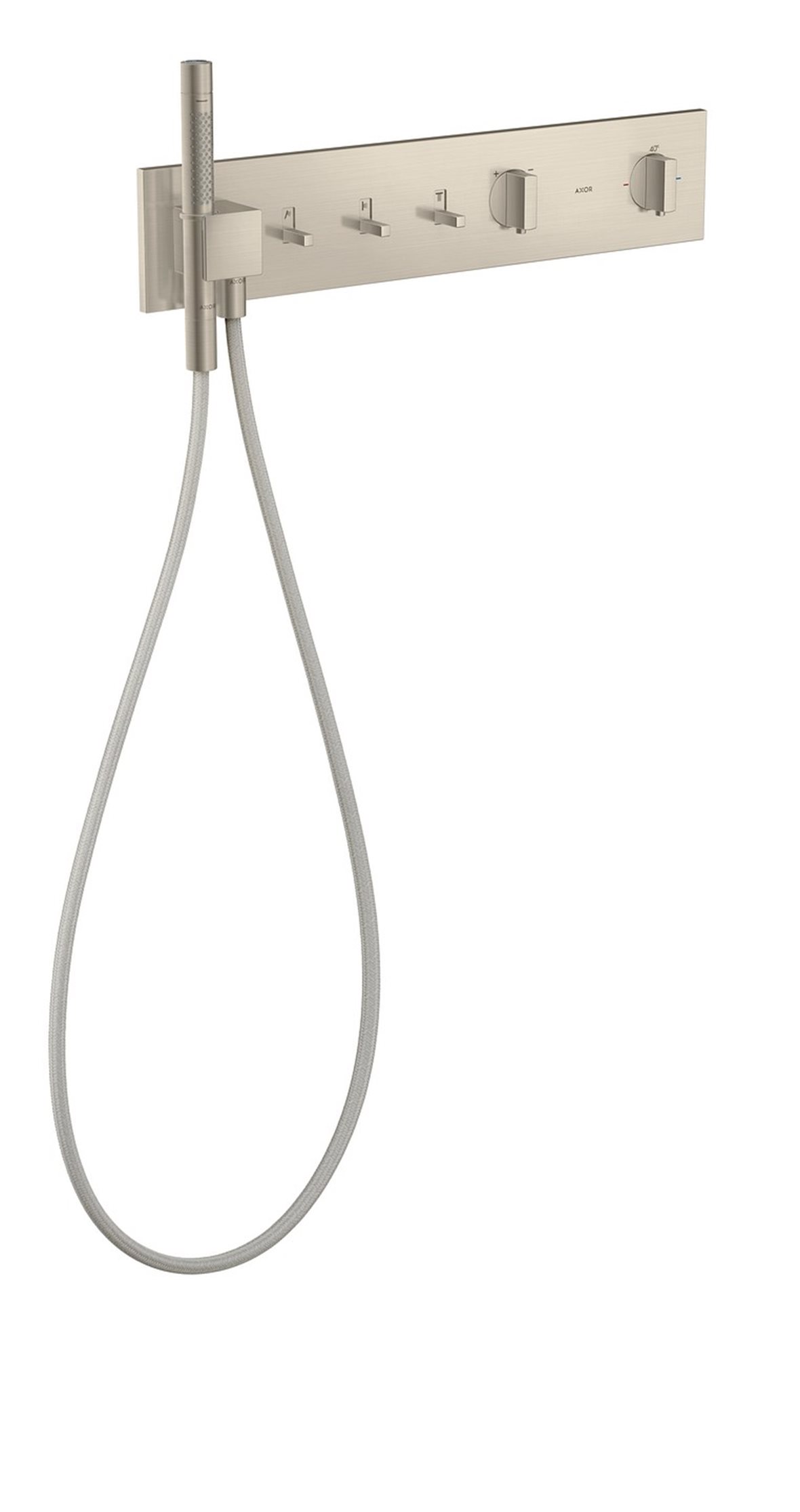 AXOR ShowerComposition 470/110 pintaosa termostaattihanalle harjattu nikkeli 3 toimintoa