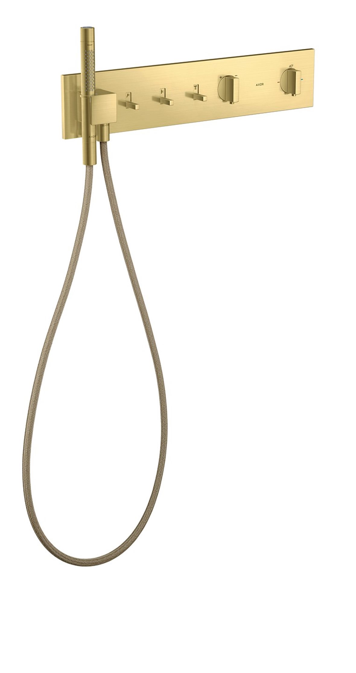 AXOR ShowerComposition 470/110 pintaosa termostaattihanalle harjattu messinki 3 toimintoa