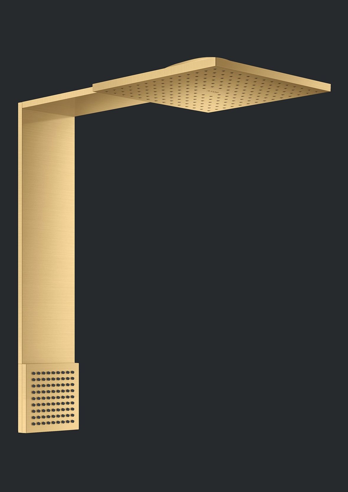 AXOR ShowerComposition 250/250 yläsuihku seinään 2 suihkumuotoa harjattu kultaoptiikka