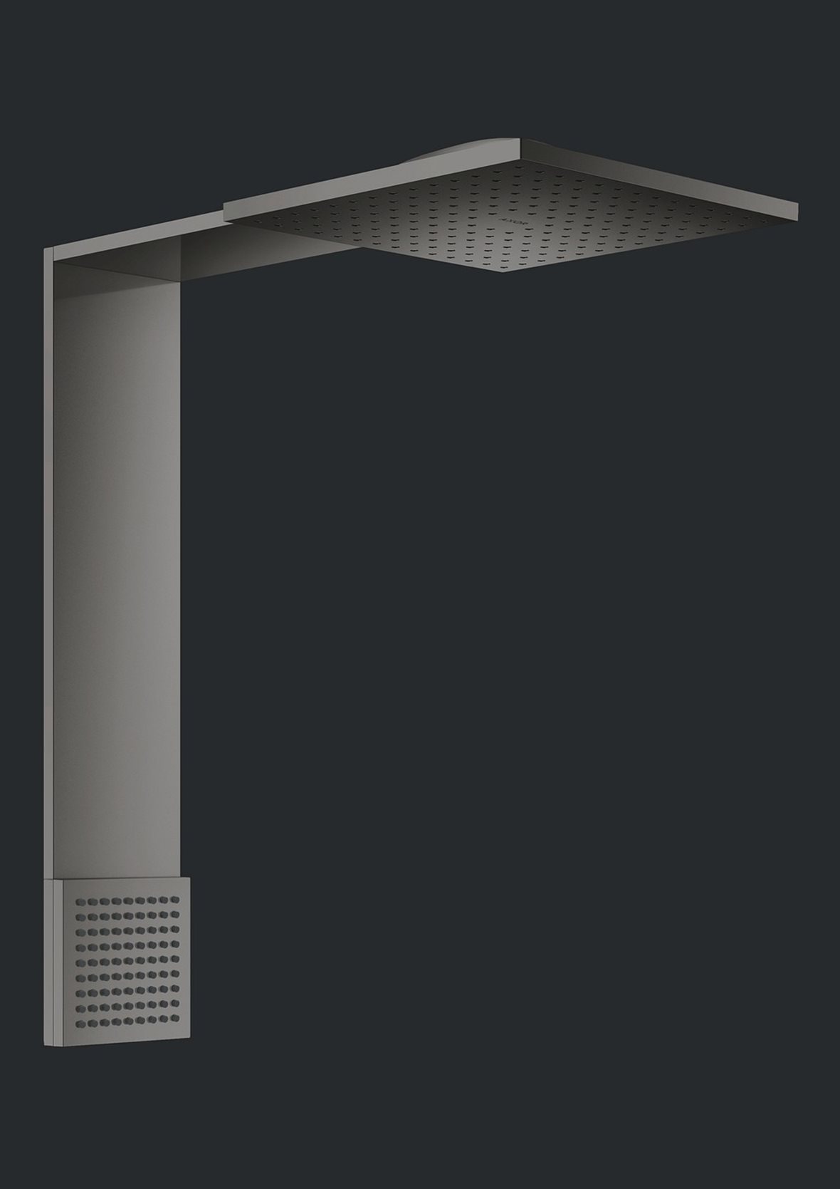 AXOR ShowerComposition 250/250 yläsuihku seinään 2 suihkumuotoa kiillotettu musta kromi