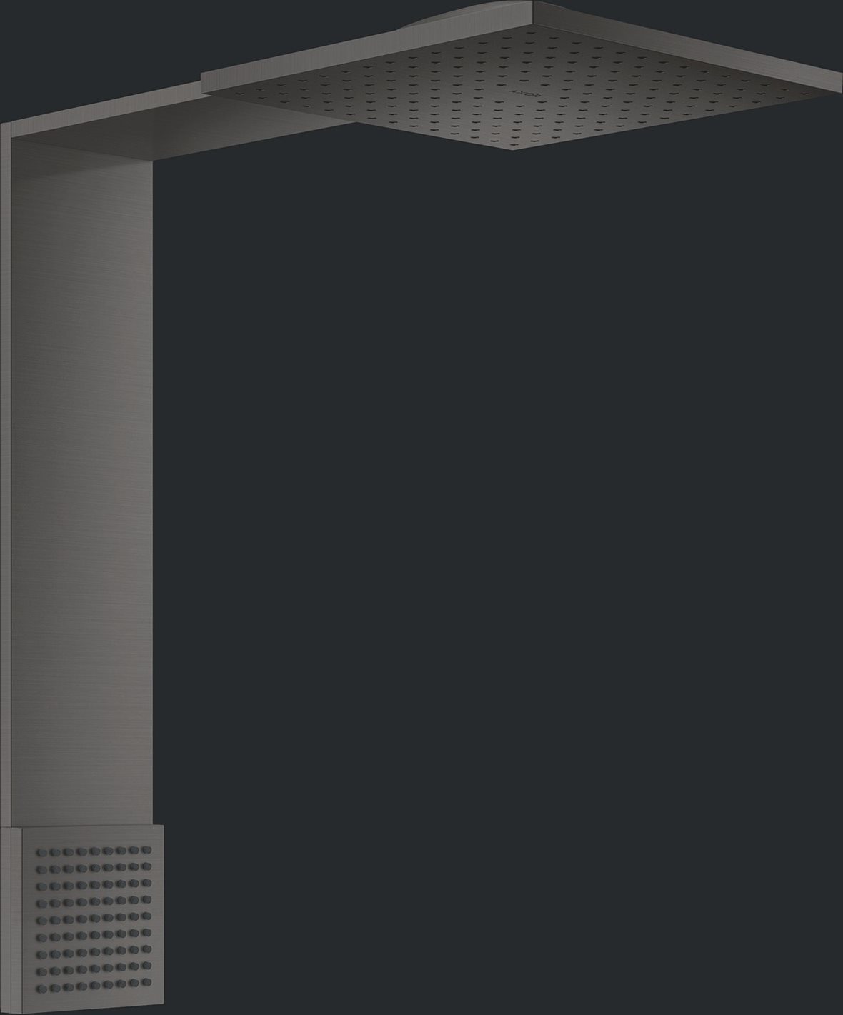 AXOR ShowerComposition 250/250 yläsuihku seinään 2 suihkumuotoa harjattu musta kromi