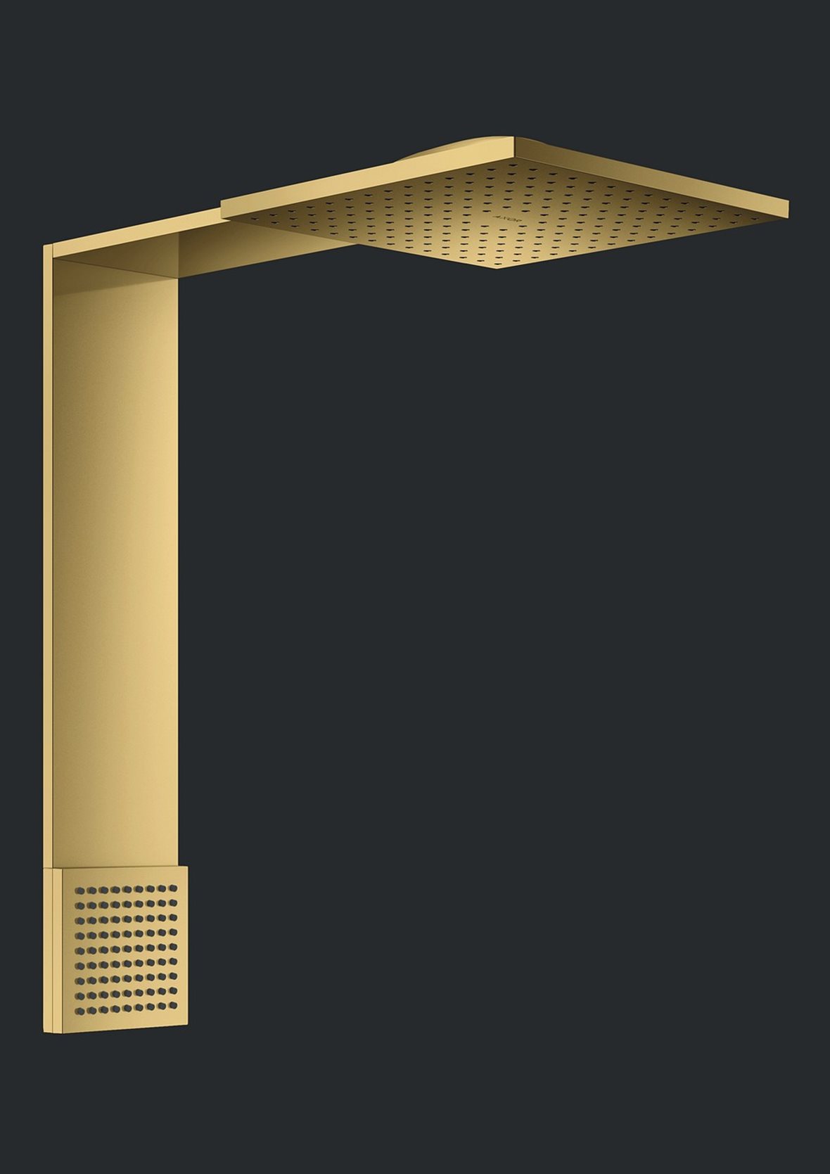 AXOR ShowerComposition 250/250 yläsuihku seinään 2 suihkumuotoa kiillotettu kulta