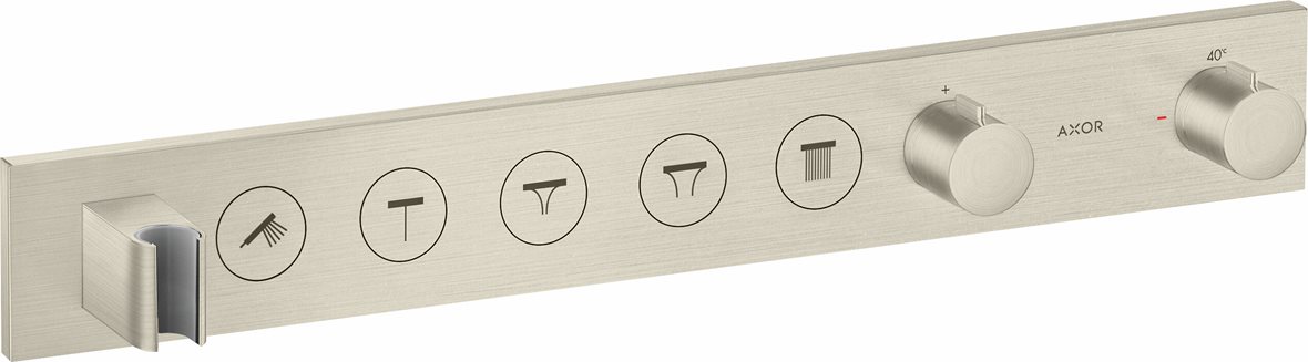 AXOR ShowerSolutions 670/90 pintaosa termostaattihanalle harjattu nikkeli 5 toimintoa