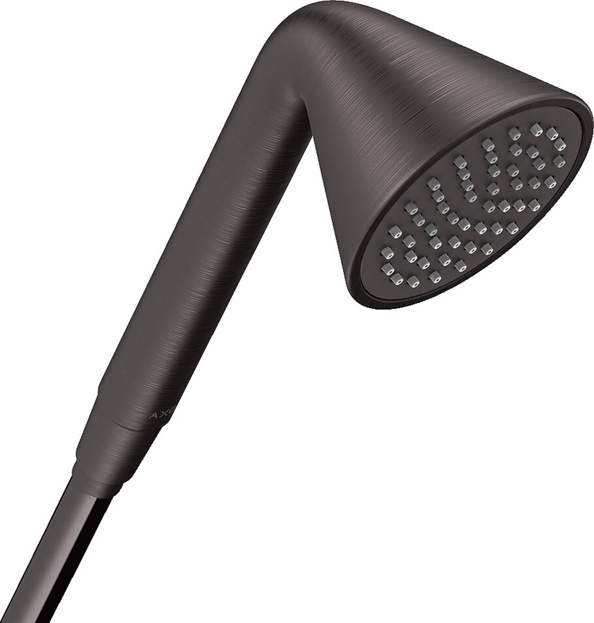 AXOR Front 85 suihkukahva harjattu musta kromi 9 l/min