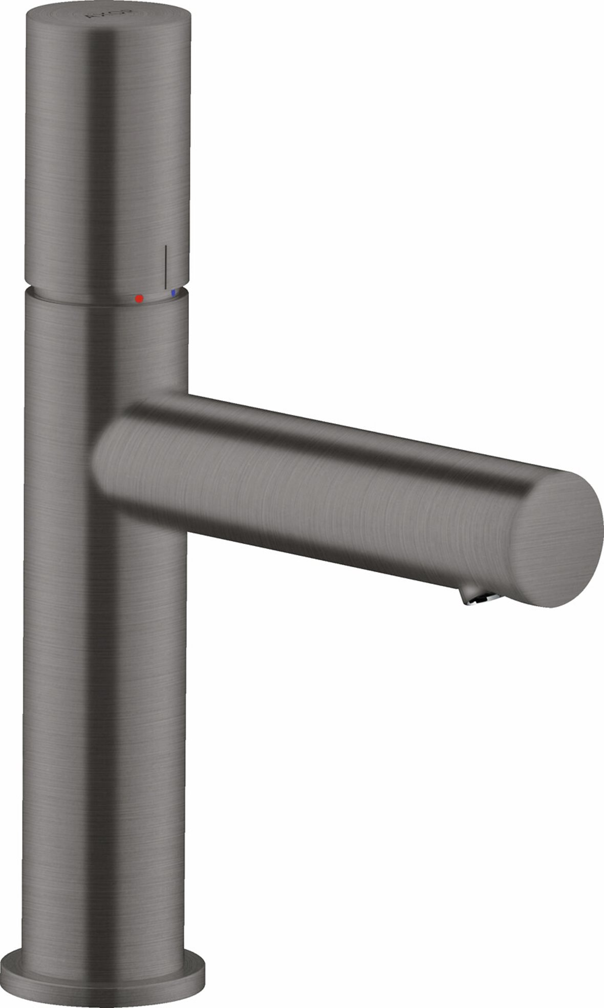 AXOR Uno 110 Zero pesuallashana harjattu musta kromi sisältää sulkeutumattoman pohjaventtiilin