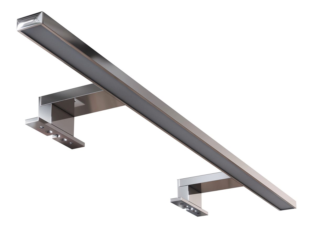 Dansani Libra kalustevalaisin 60,7x3,5x10,1 cm kromi 9W 4000K 230V IP44