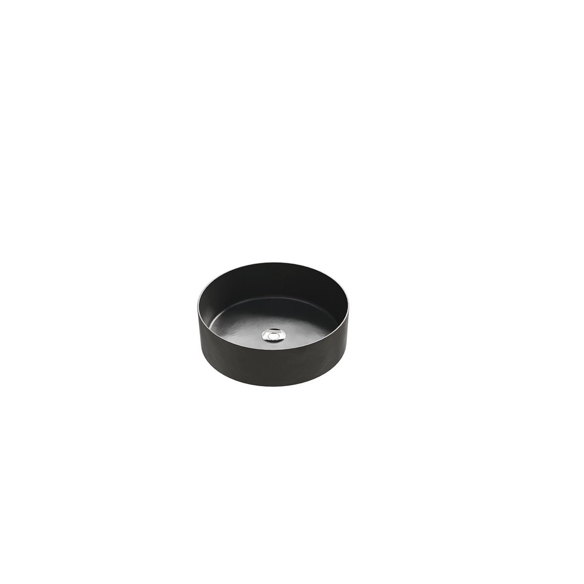 Dansani Calidris pesuallas tason päälle 39,5X39,5X12 cm pirate black posliini matta musta