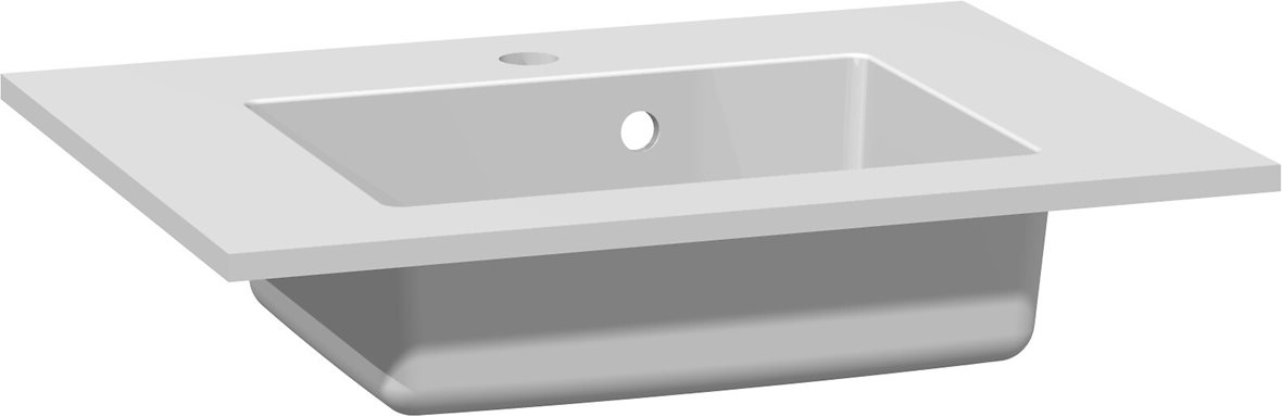 Dansani Luna Minore kalusteallas 60,2X45,5X1,5 cm mattavalkoinen solid surface valkoinen