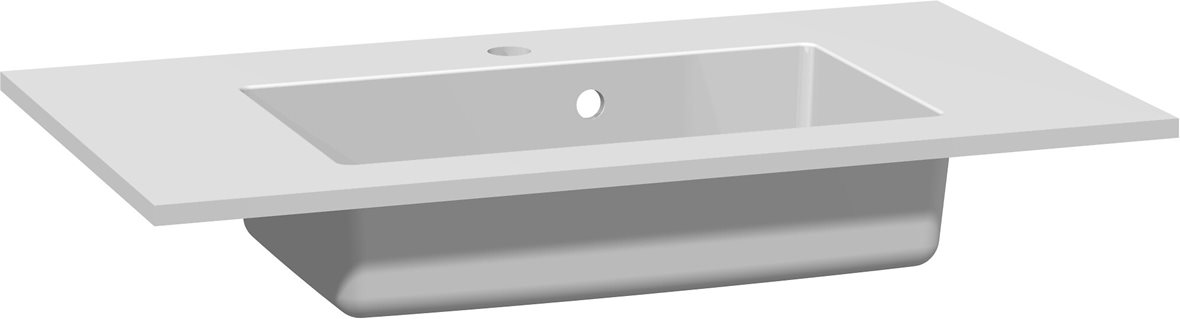 Dansani Luna Minore kalusteallas 80,2X45,5X1,5 cm mattavalkoinen solid surface valkoinen