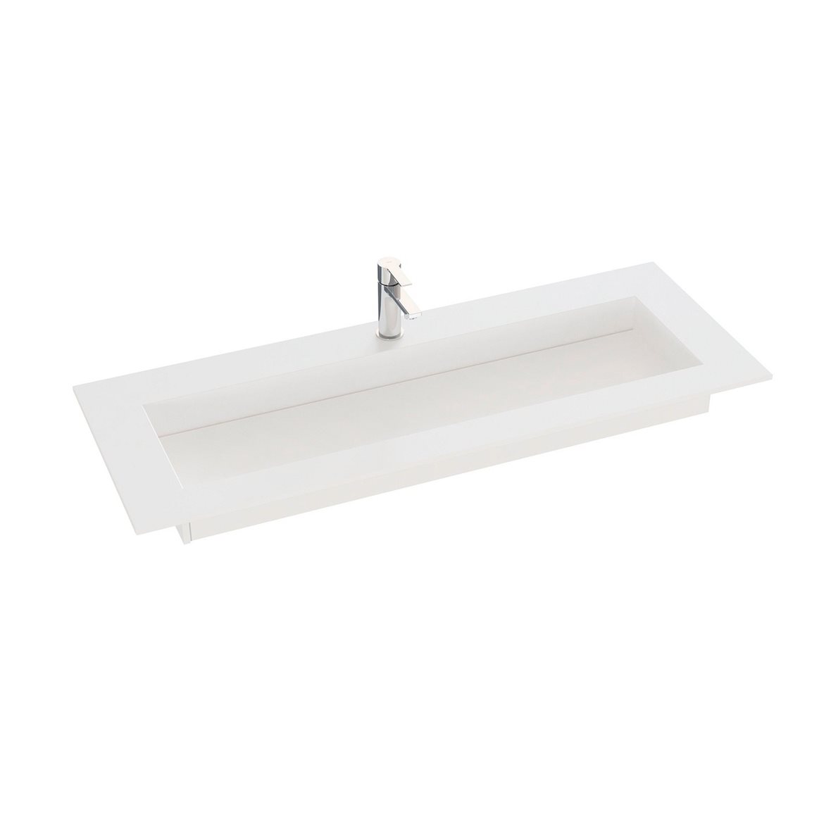 Dansani Luna Angular kalusteallas 120,5X45,5X1,2 cm Blanco Zeus silestone matta vaalea valkoinen