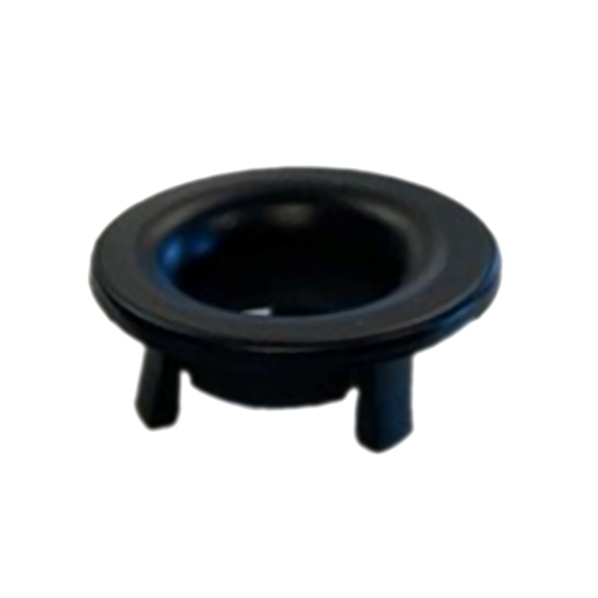 Dansani ylivuodon rengas halkaisija 3 cm musta posliinialtaille