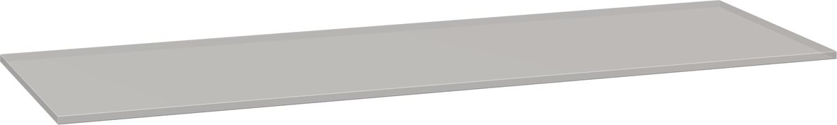 Dansani Calidris Form taso kalusteen päälle mittatilaus 220-232x1,2x40,5 cm mattavaaleanharmaa