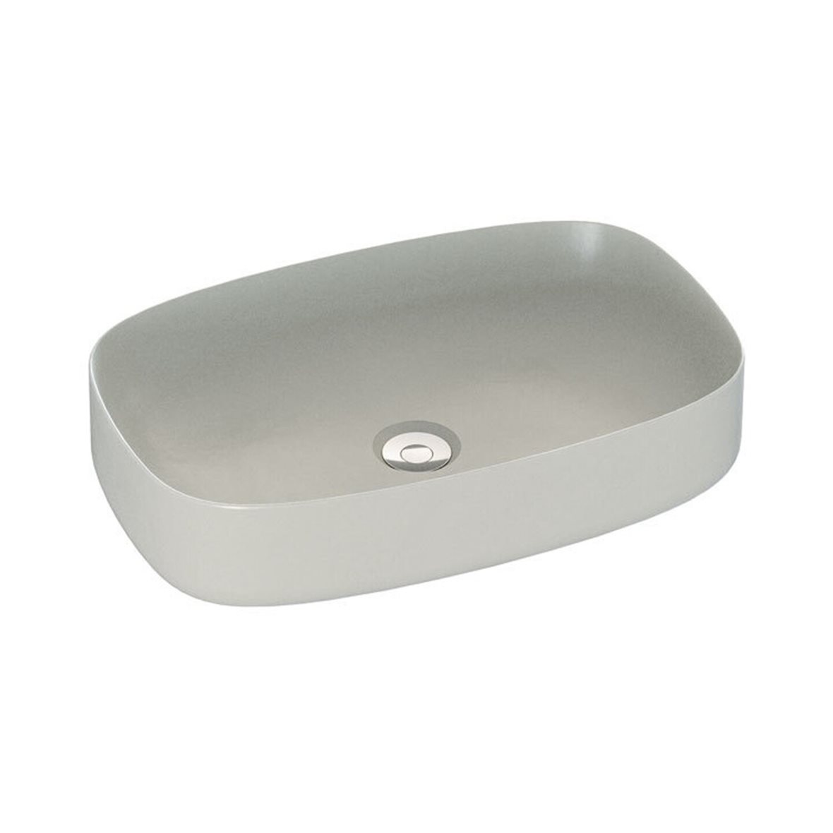 Dansani Calidris malja-allas 59X38X13,2 cm Mineral grey posliini matta harmaa