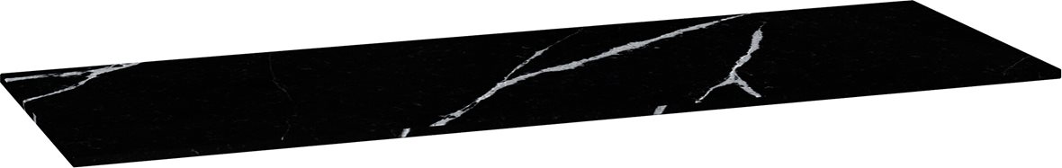 Dansani Calidris Unique taso kalusteen päälle mittatilaus 160-179x1,2x40,5 cm Eternal Marquina silestone