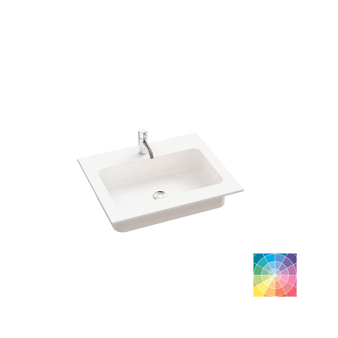 Dansani Calidris Unique kalusteallas 60-79X50,5X1,2 cm valinnainen silestone/dekton väri HR1 silestone