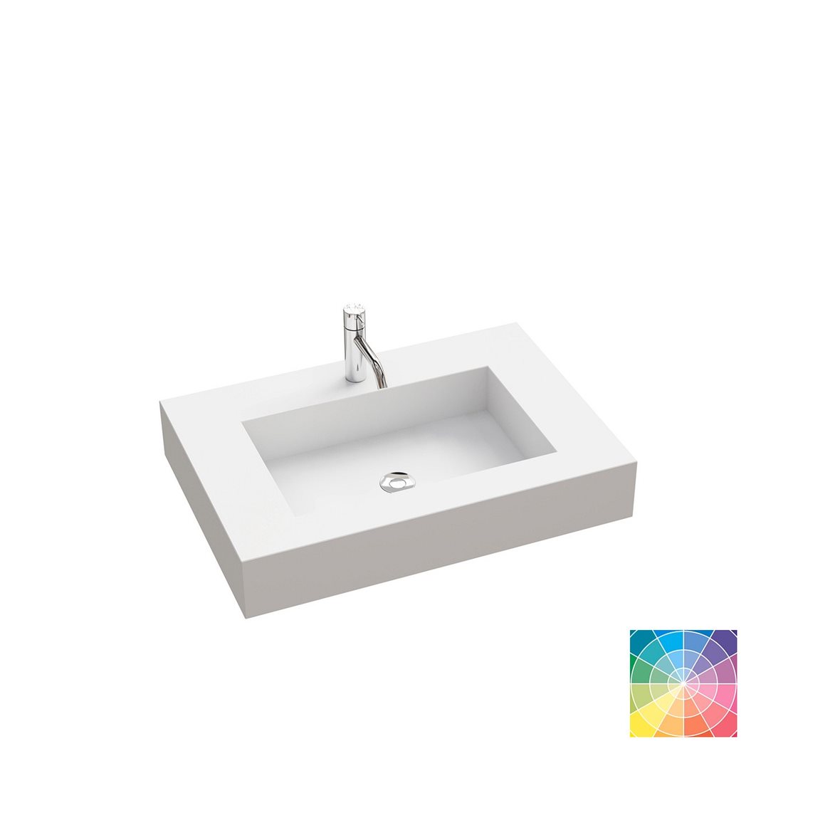 Dansani Calidris Quadra kalusteallas 120-139X50,5X12,5 cm valinnainen silestone/dekton väri HR2 silestone