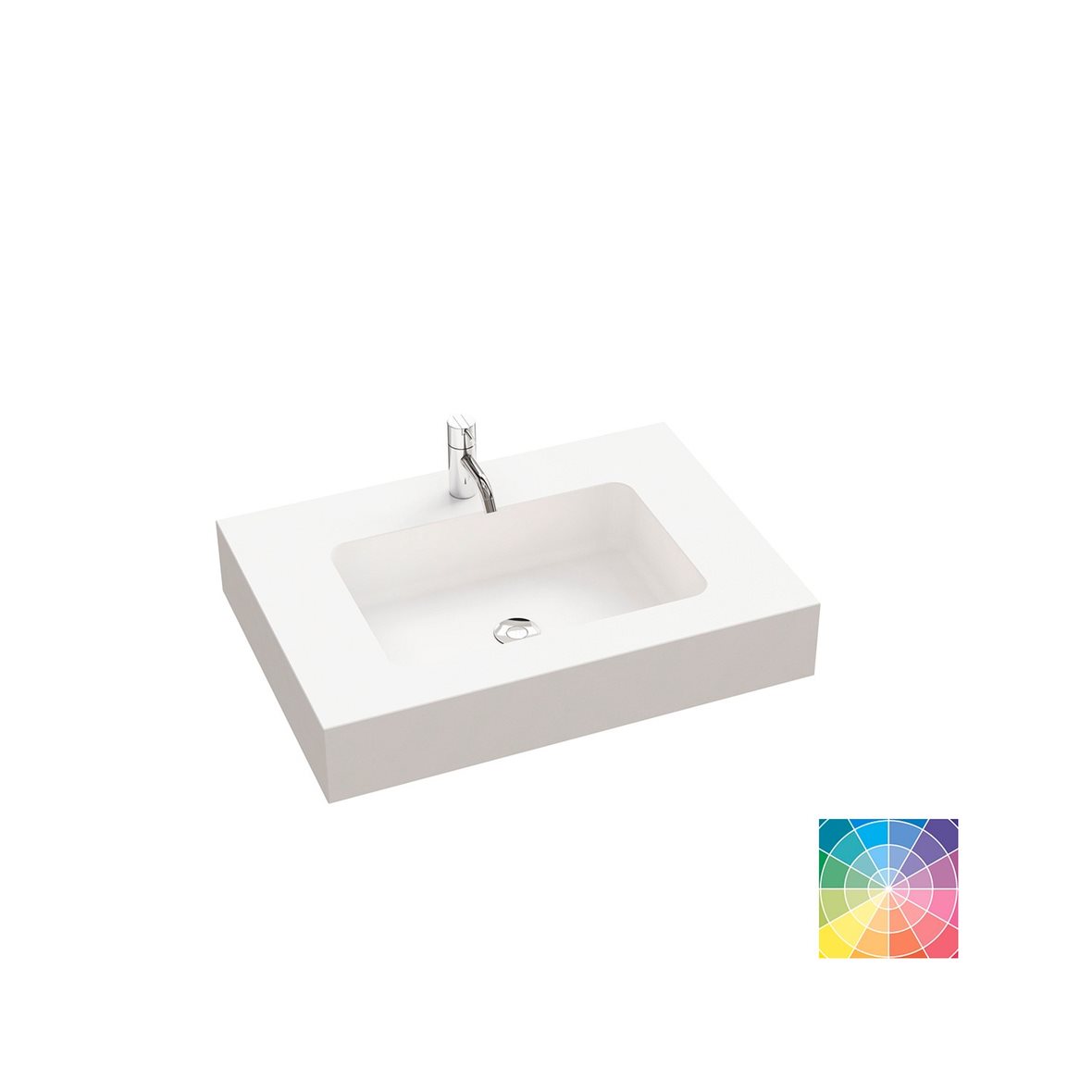 Dansani Calidris Unique kalusteallas 140-159X50,5X12,5 cm valinnainen silestone/dekton väri HR1 silestone