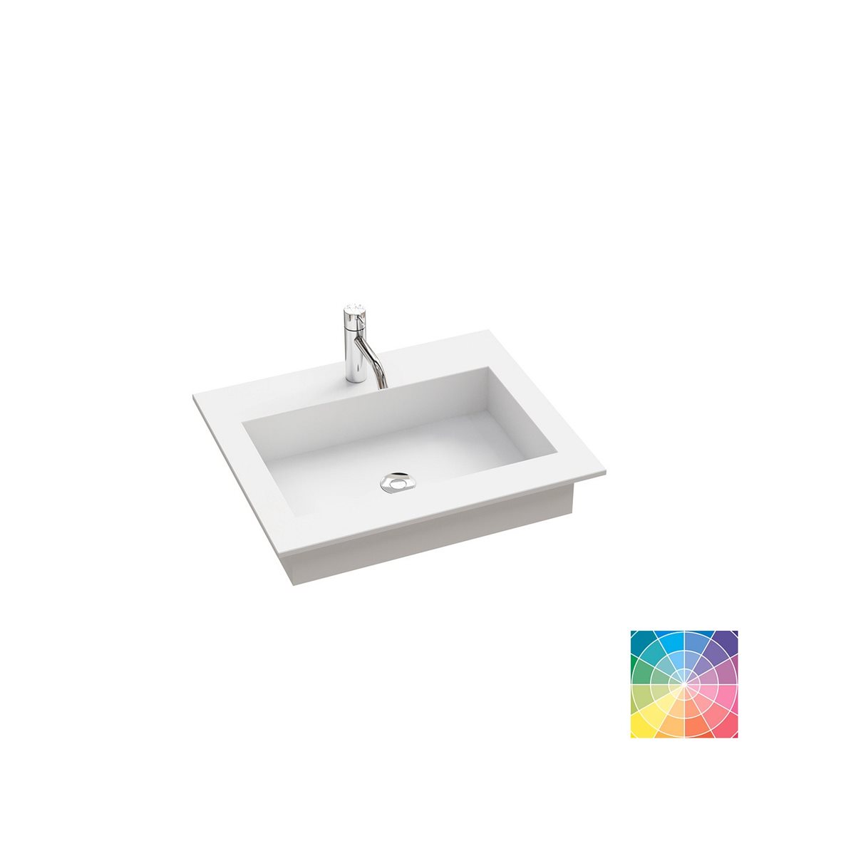 Dansani Calidris Quadra kalusteallas 60-79X50,5X1,2 cm valinnainen silestone/dekton väri HR2 silestone