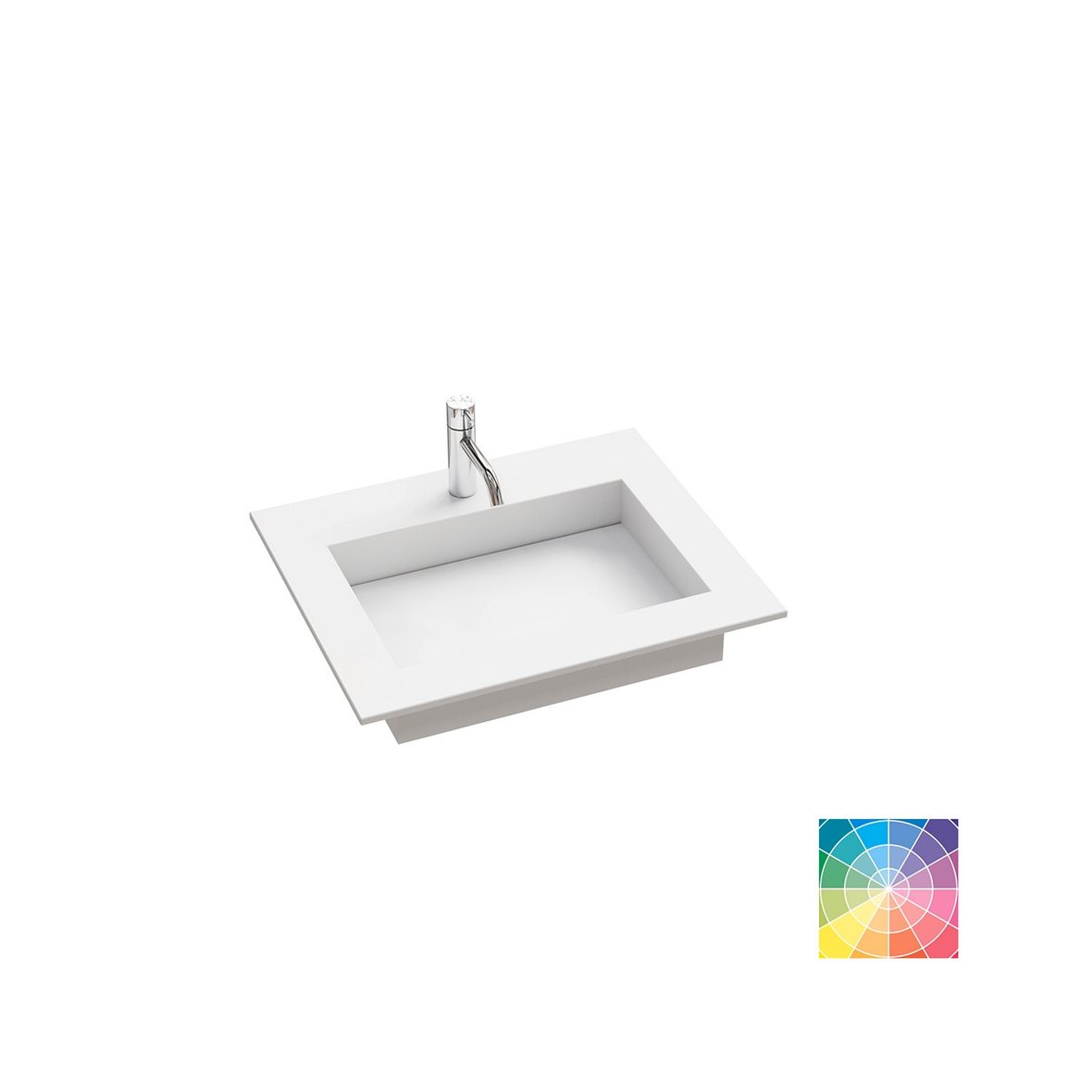 Dansani Calidris Angular kalusteallas 100-119X50,5X1,2 cm valinnainen silestone/dekton väri HR2 silestone