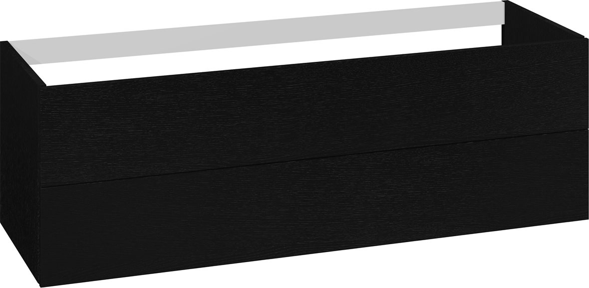 Dansani Calidris allaskaappi 120x40x40 cm musta c-tammi 2 ltk ilman vetimiä seinäviemäröinti