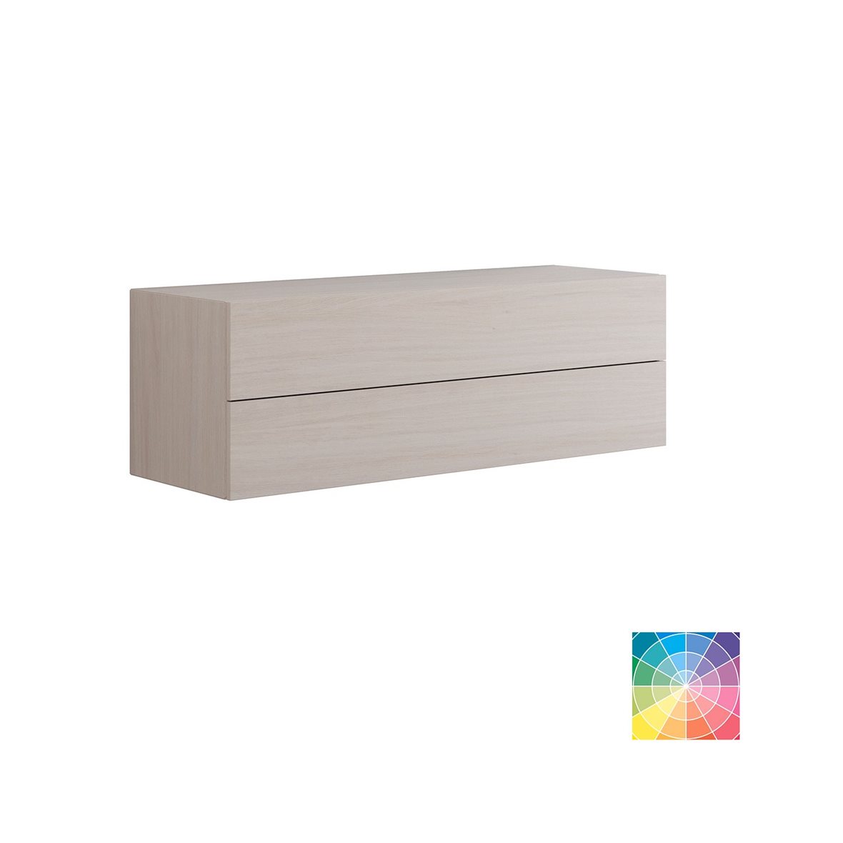 Dansani Calidris allaskaappi 120x40x40 cm valinnainen väri puuviilu 2 ltk ilman vetimiä