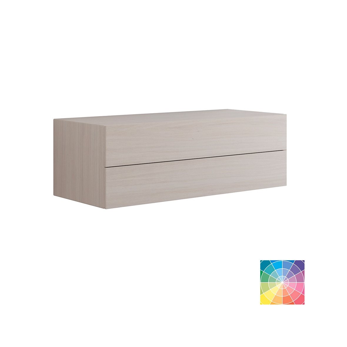 Dansani Calidris allaskaappi 120x40x50 cm valinnainen väri puuviilu 2 ltk ilman vetimiä