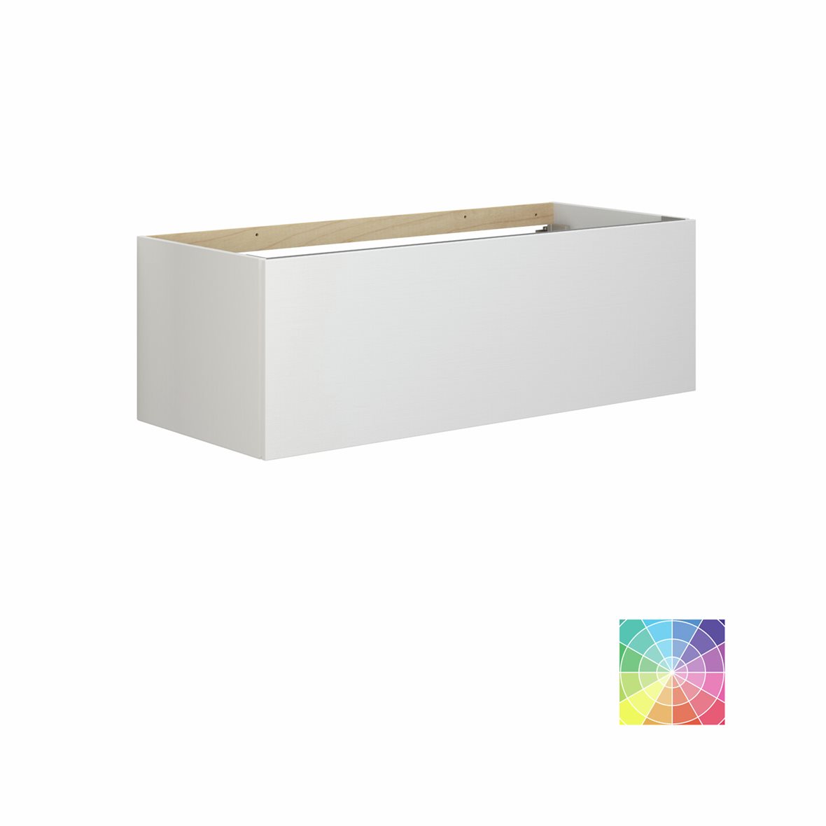 Dansani Calidris allaskaappi 120x40x50 cm valinnainen väri puuviilu 1 ltk ilman vetimiä seinäviemäröinti kaksoisaltaalle