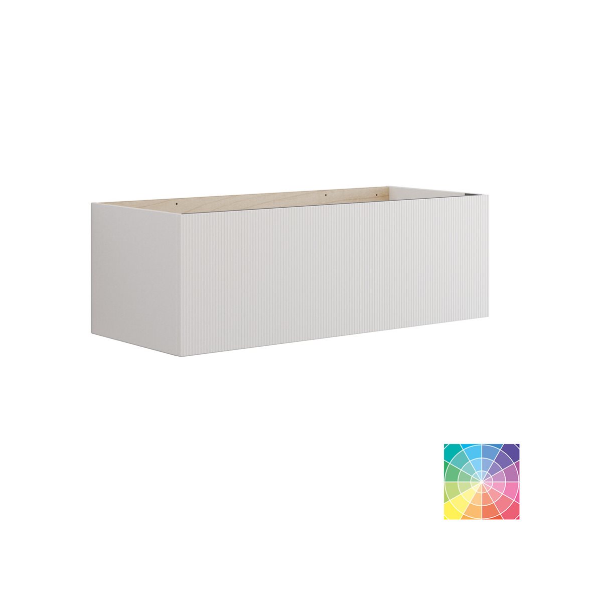 Dansani Calidris allaskaappi 120x40x50 cm uritettu valinnainen väri 1 ltk ilman vetimiä seinäviemäröinti kaksoisaltaalle