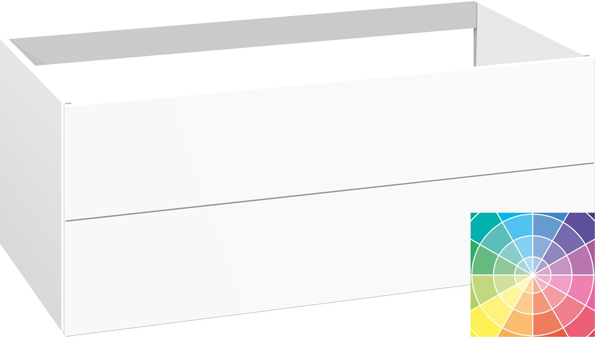 Dansani Calidris allaskaappi 100x40x50 cm valinnainen väri 2 ltk ilman vetimiä seinäviemäröinti