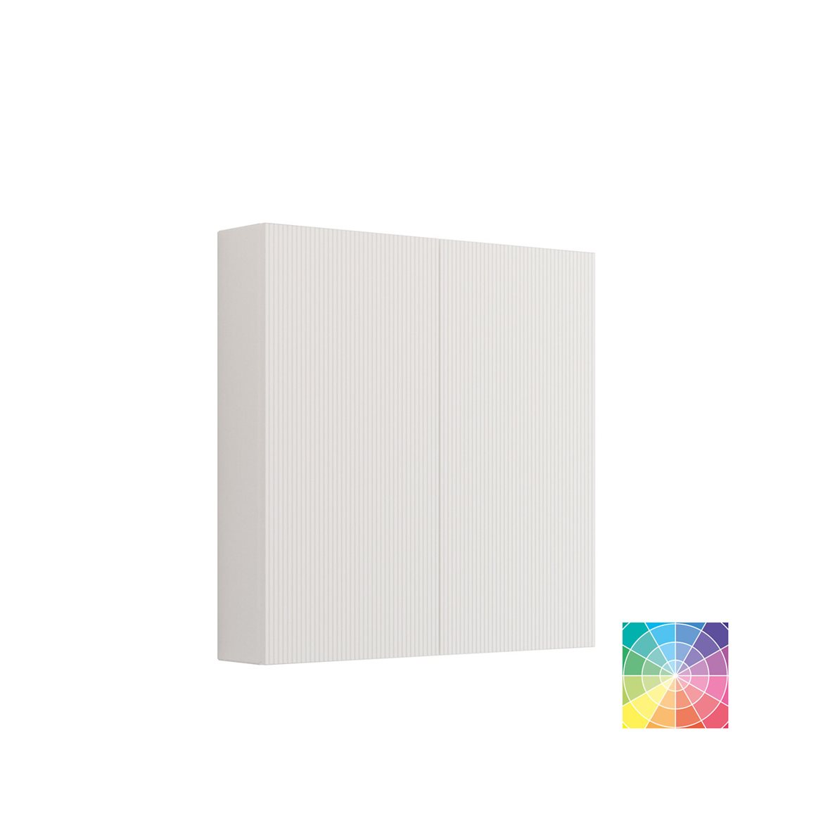 Dansani Calidris pieni kaappi 80x80x16 cm rimauritettu valinnainen väri 2 ovea ilman vetimiä