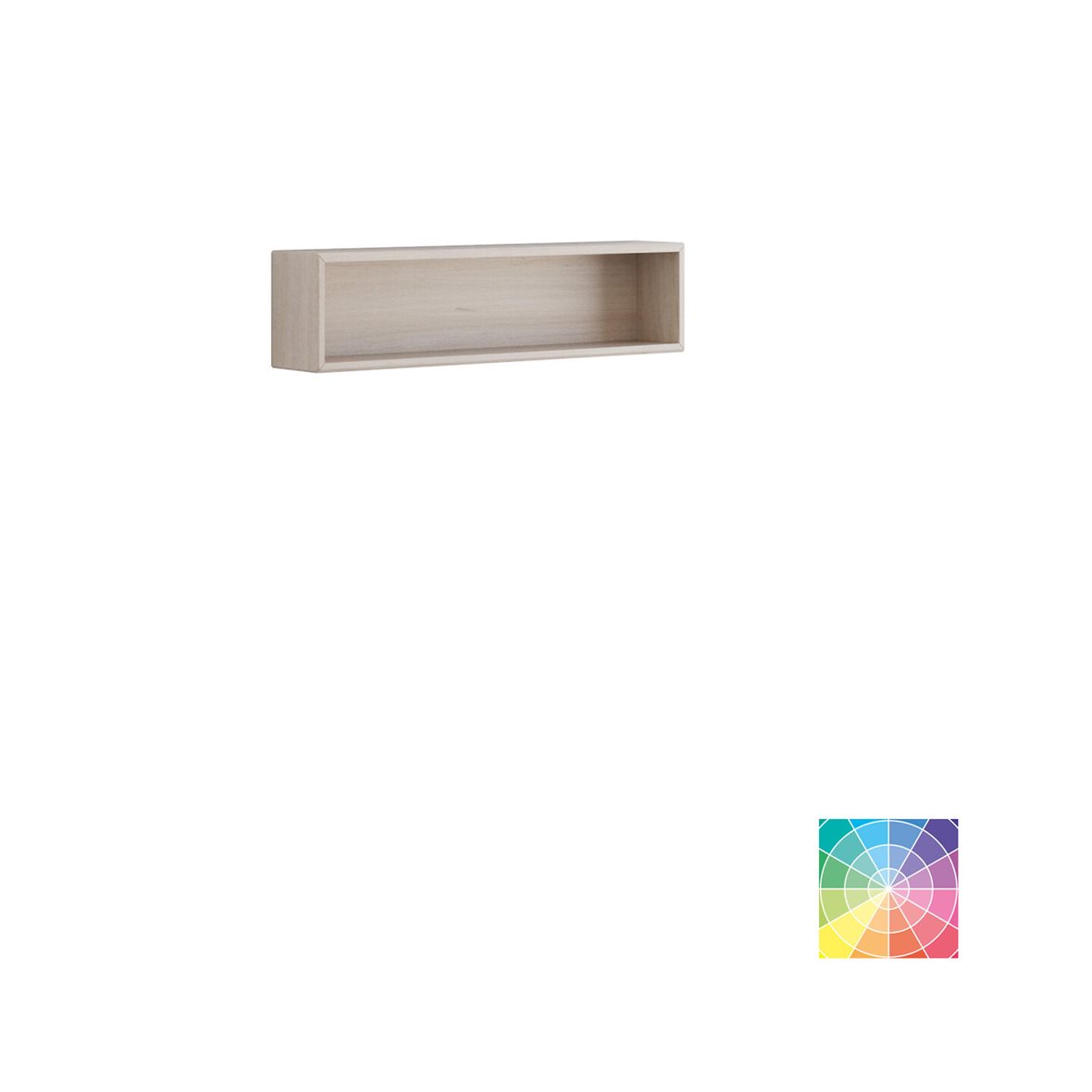 Dansani Calidris lokerohylly seinälle 80x20x14,2 cm valinnainen väri puuviilu ilman vetimiä