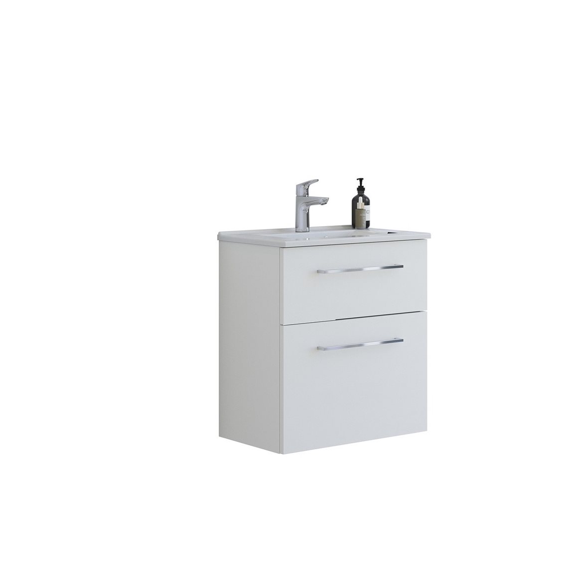 Dansani Veea kalustesetti Mini Amber 61x65,8x36,5 cm mattavalkoinen 2 ltk sisältää vetimet