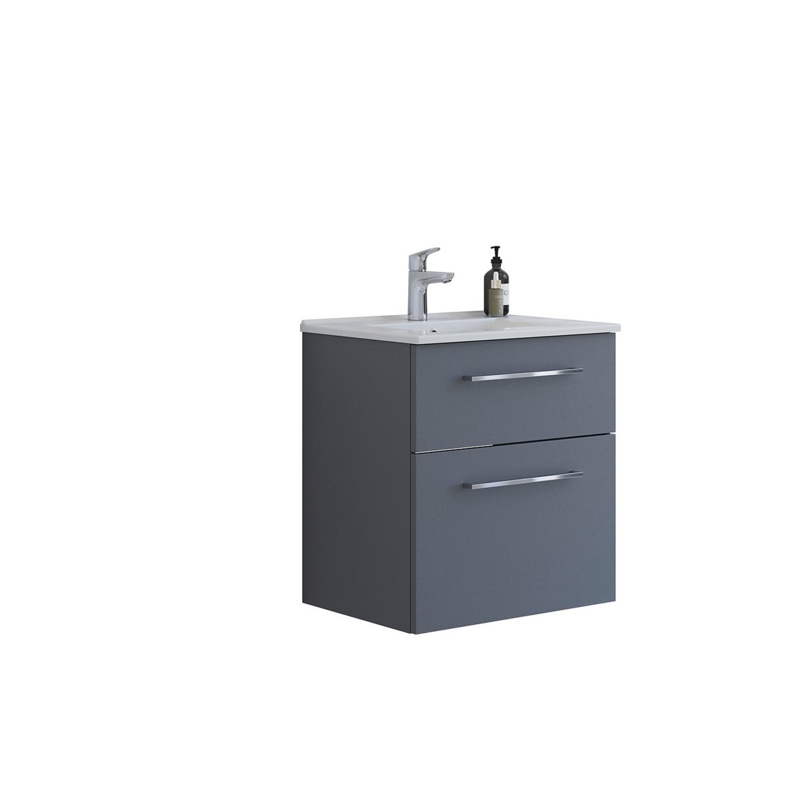 Dansani Veea kalustesetti Amber 61x65,8x45,5 cm mattaharmaa 2 ltk sisältää vetimet