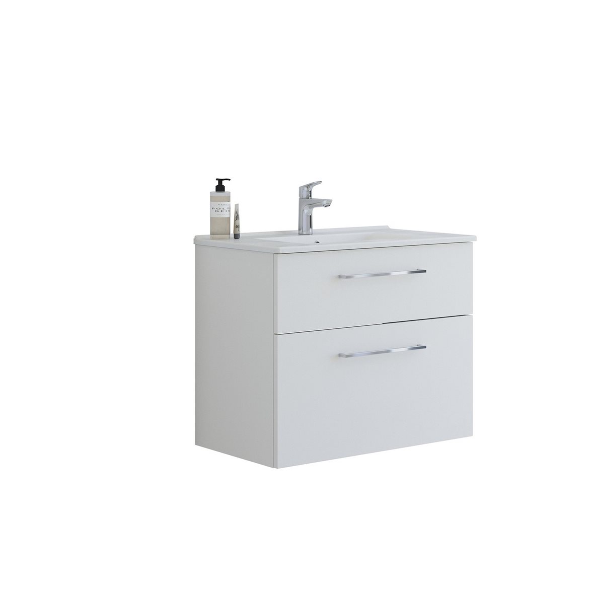 Dansani Veea kalustesetti Amber 81x65,8x45,5 cm mattavalkoinen 2 ltk sisältää vetimet