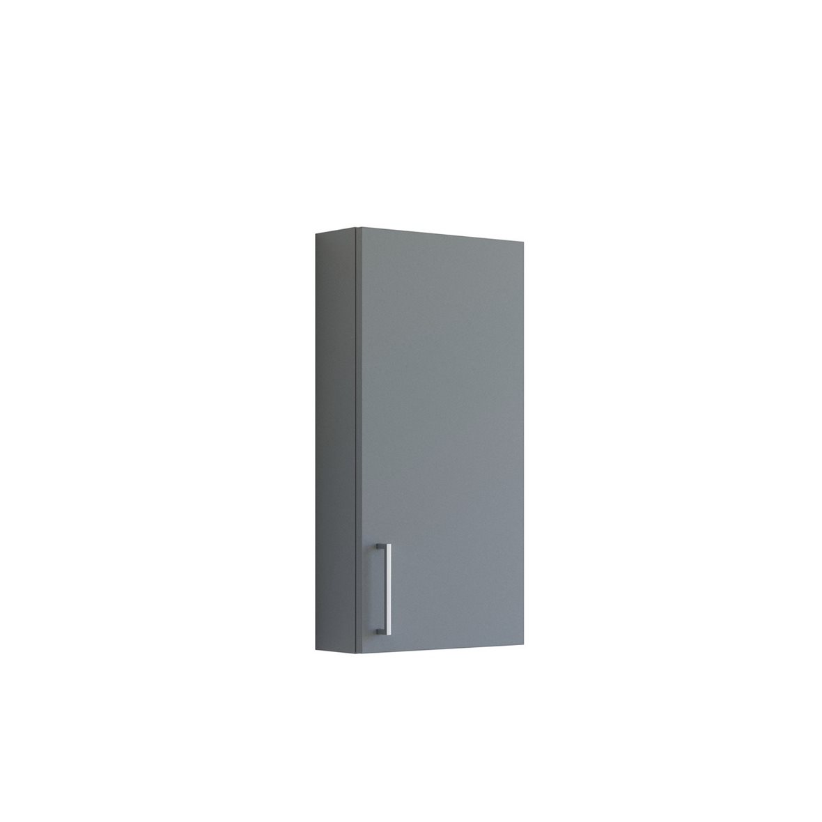 Dansani Veea pieni kaappi 40x80x19 cm mattaharmaa 1 ovi sisältää vetimet