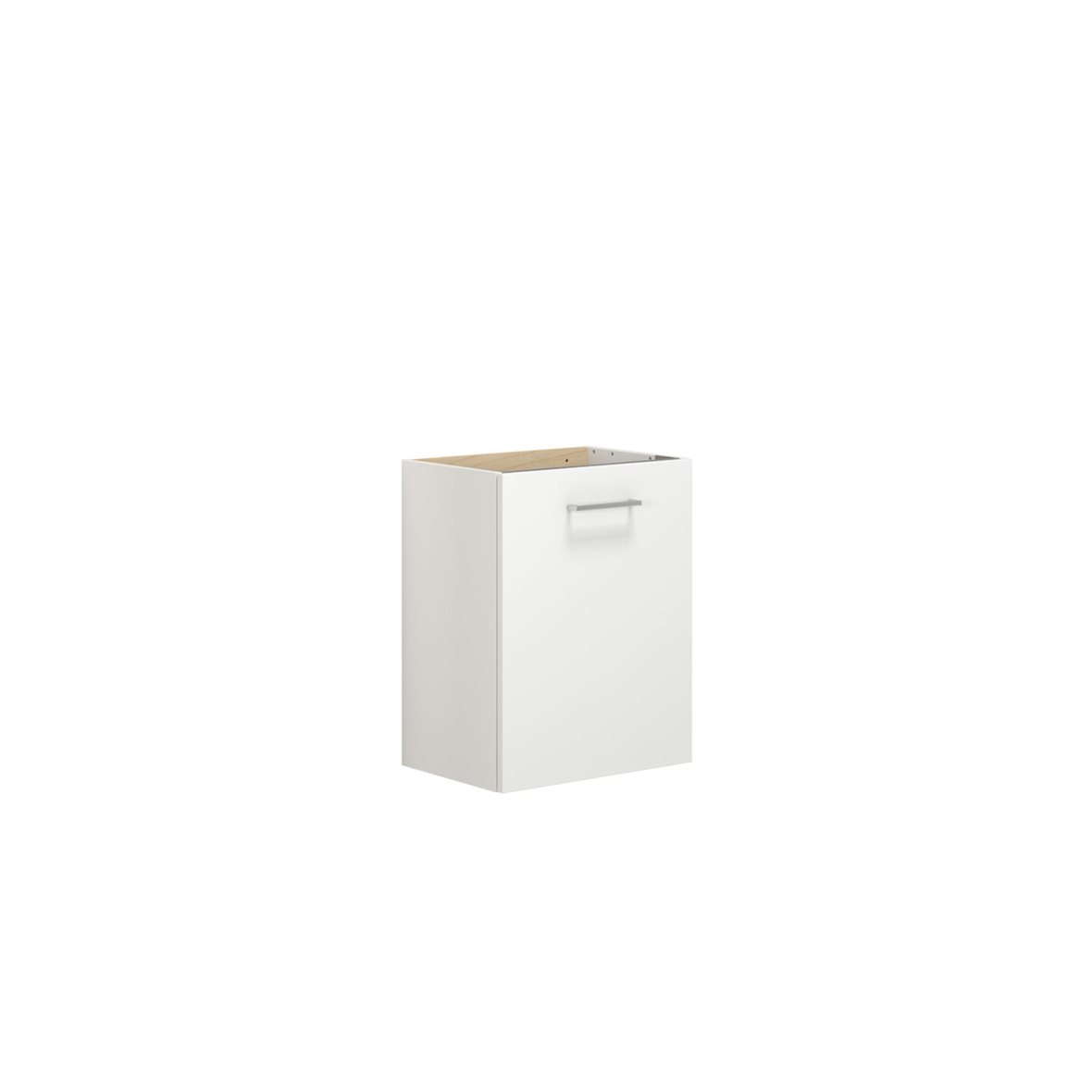 Dansani Pro Good allaskaappi 50x64x35 cm mattavalkoinen rPET 1 ovi sisältää vetimet saranat oikealla
