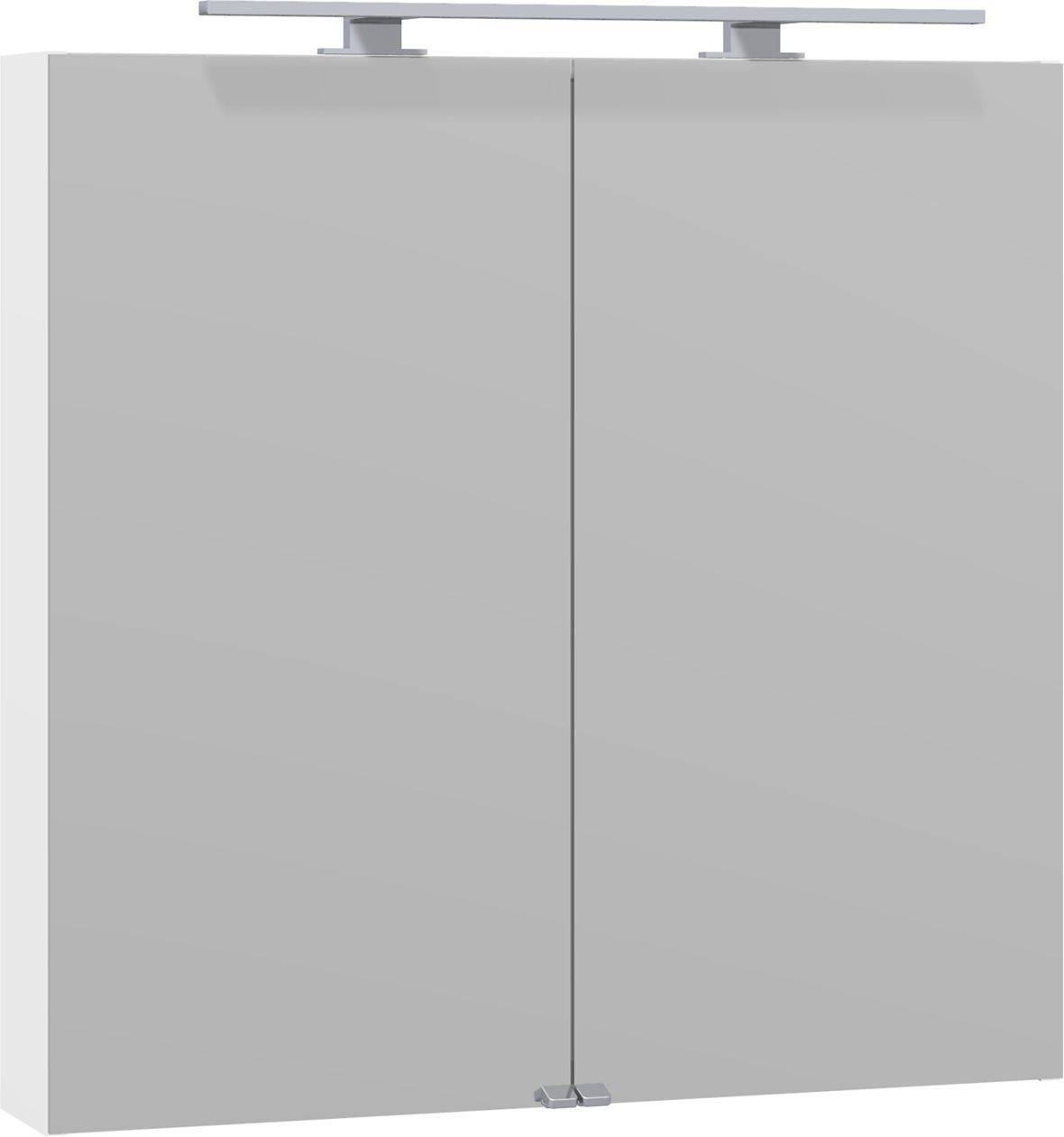 Dansani Veea valaisinpeilikaappi 80x83,5x21,8 cm mattavalkoinen 2 ovea päävalaistus pistorasia siirrettävä kaksoisjohdotus