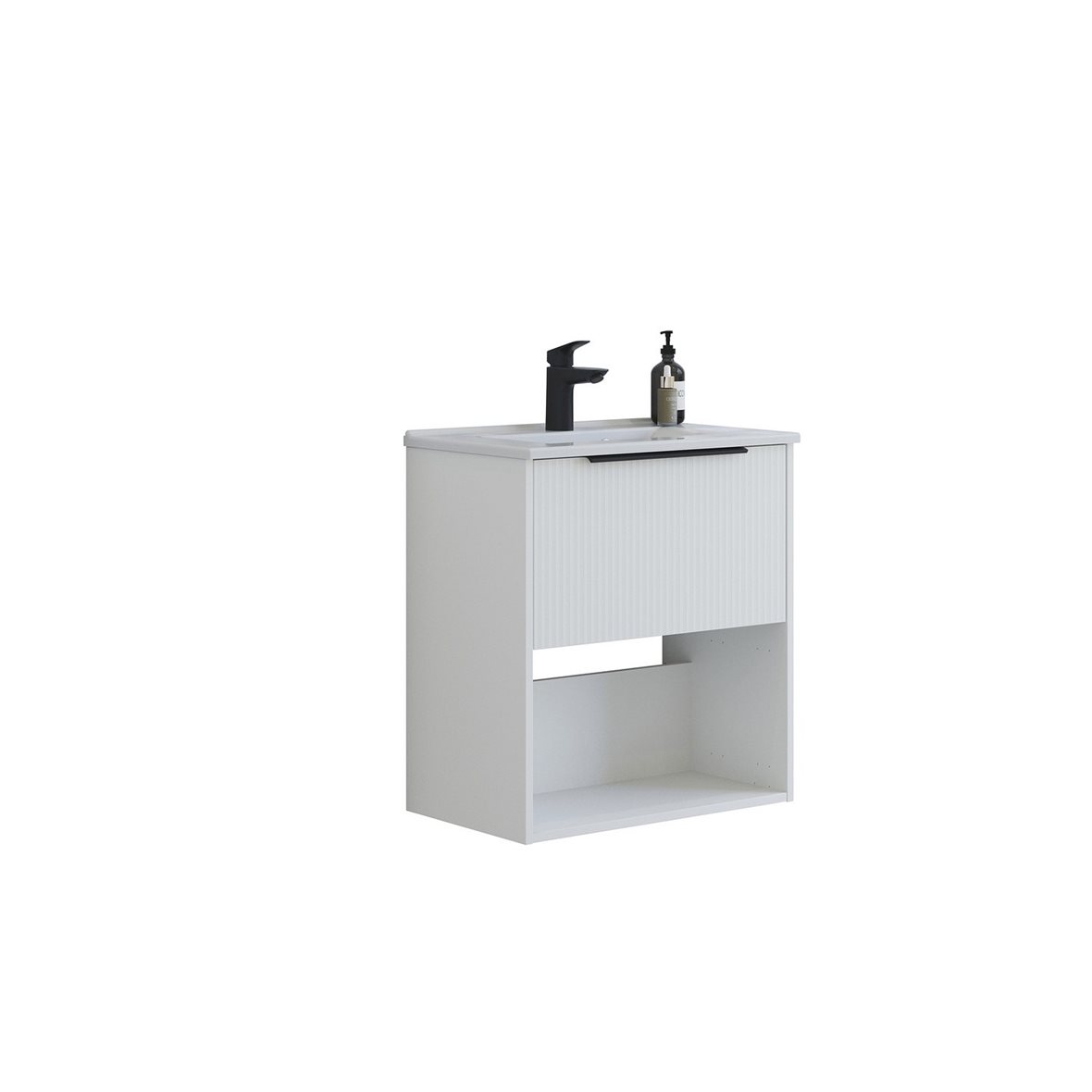 Dansani Mido Classic Pro kalustesetti Mini Amber 61x65,8x36,5 cm urakuvioitu mattavalkoinen 1 ltk sisältää vetimet