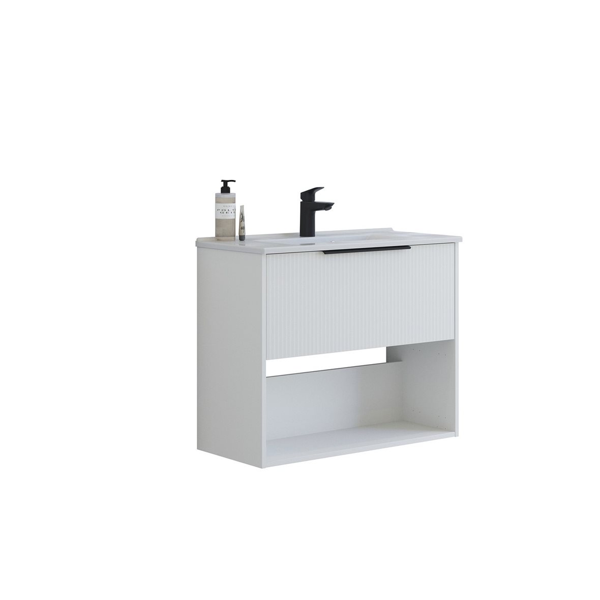 Dansani Mido Classic Pro kalustesetti Mini Amber 81x65,8x36,5 cm urakuvioitu mattavalkoinen 1 ltk sisältää vetimet