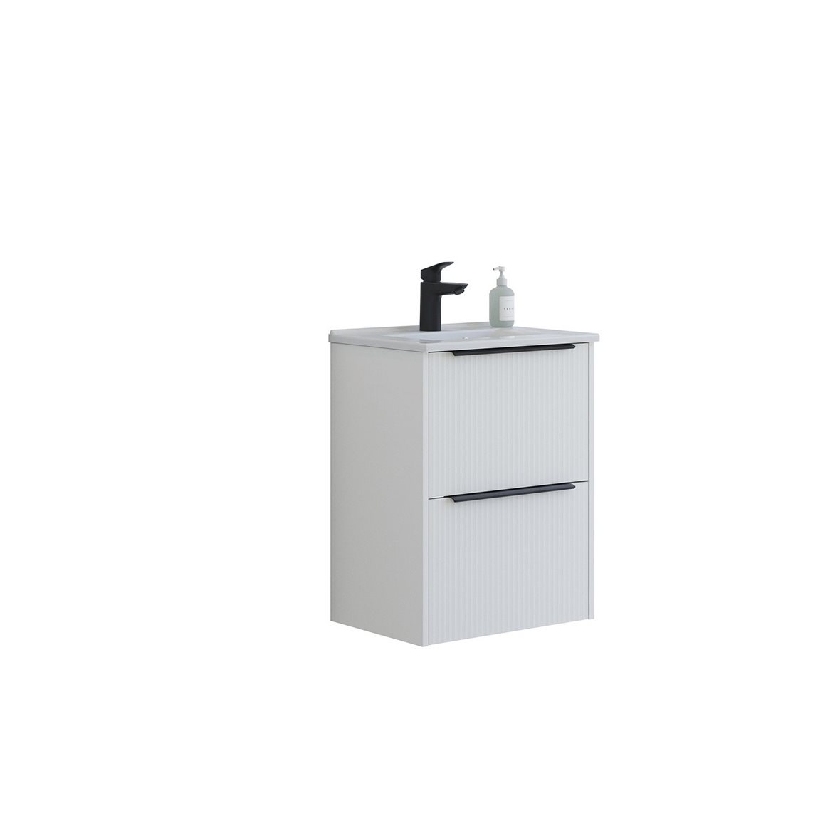 Dansani Mido Classic Pro kalustesetti Mini Amber 51x65,8x36,5 cm urakuvioitu mattavalkoinen 2 ltk sisältää vetimet