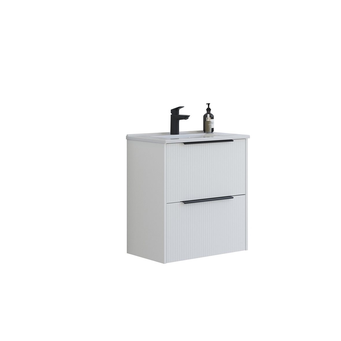 Dansani Mido Classic Pro kalustesetti Mini Amber 61x65,8x36,5 cm urakuvioitu mattavalkoinen 2 ltk sisältää vetimet