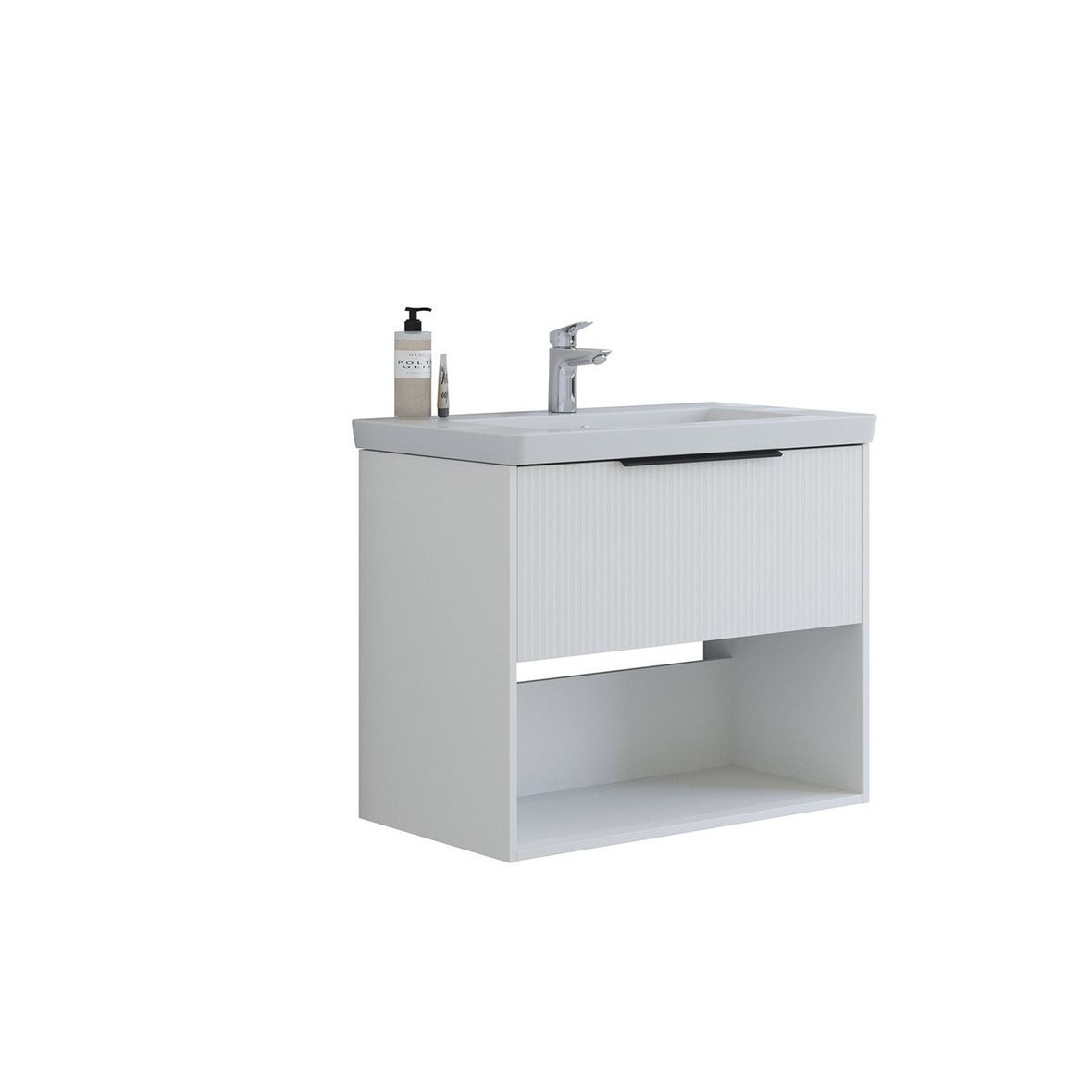 Dansani Mido Classic Pro kalustesetti Larghetto 82,7x69x47,2 cm urakuvioitu mattavalkoinen 1 ltk sisältää vetimet